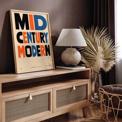 Mid Century Modern American Art Poster