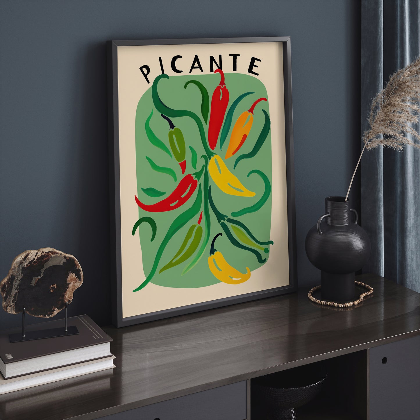 Picante Hot Chilli Peppers Poster