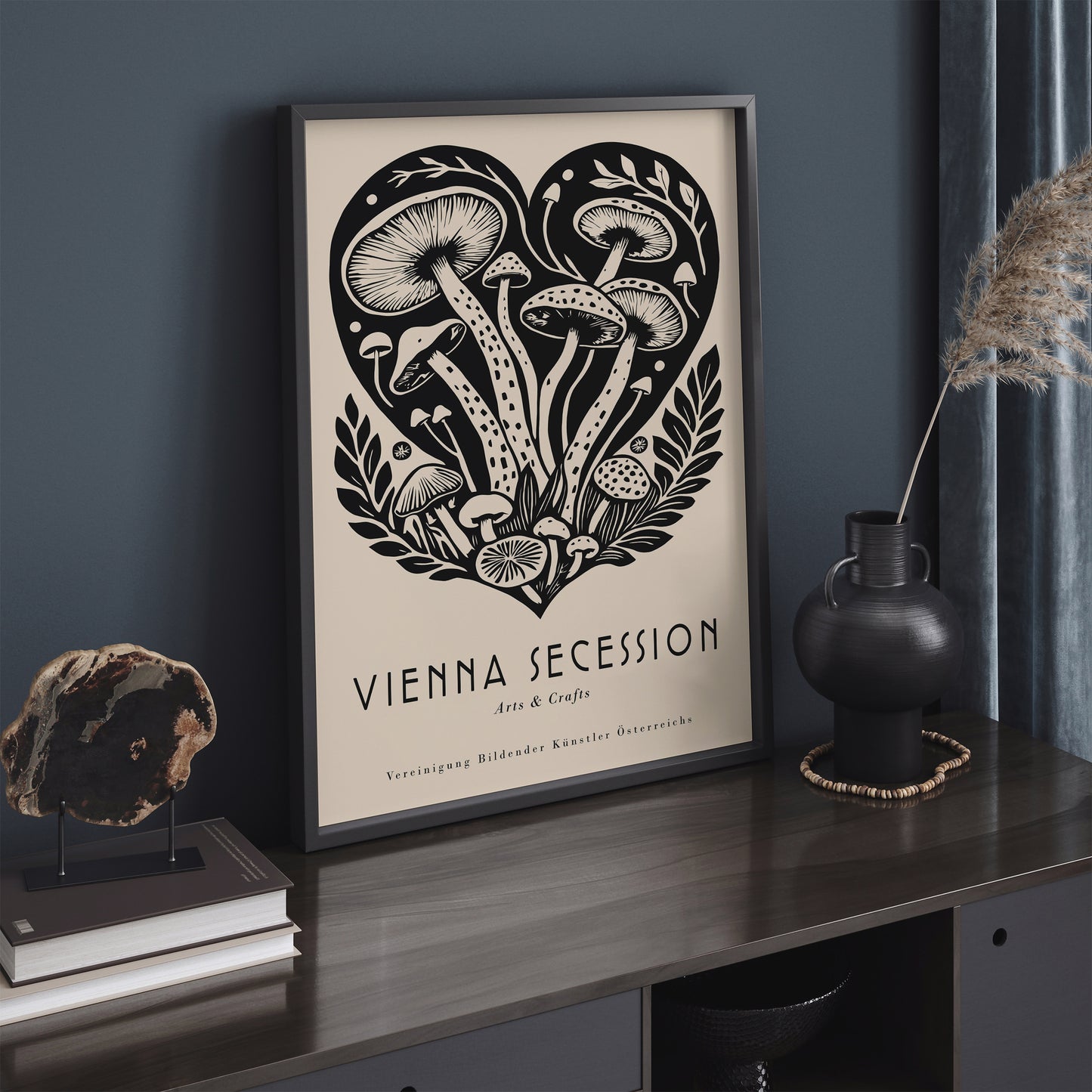 Vienna Secession Mushrooms Art Print