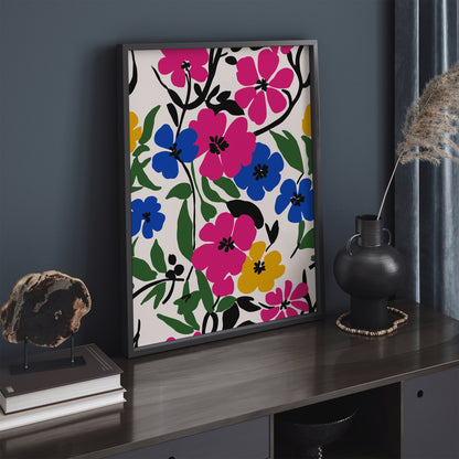 Colorful Flowers Art Print 2024