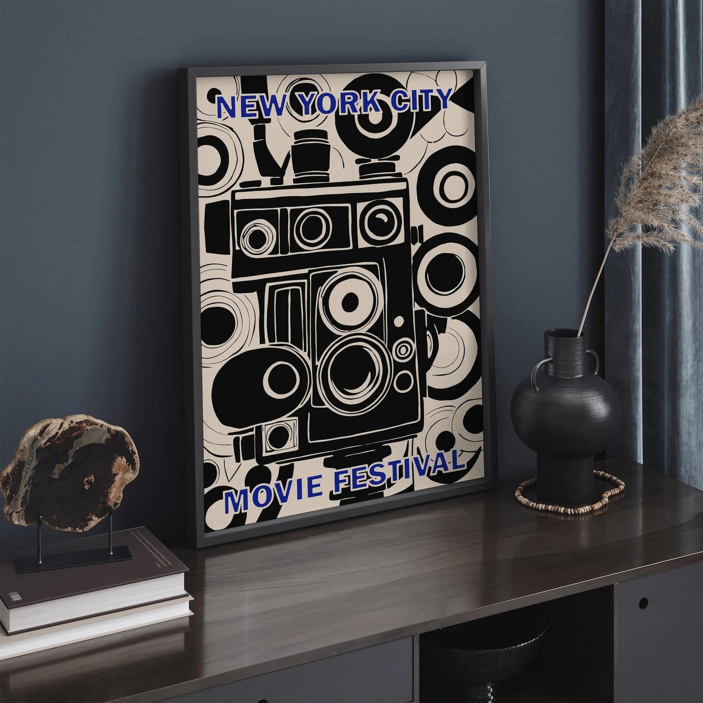 New York City Film Festival Retro Movie Poster