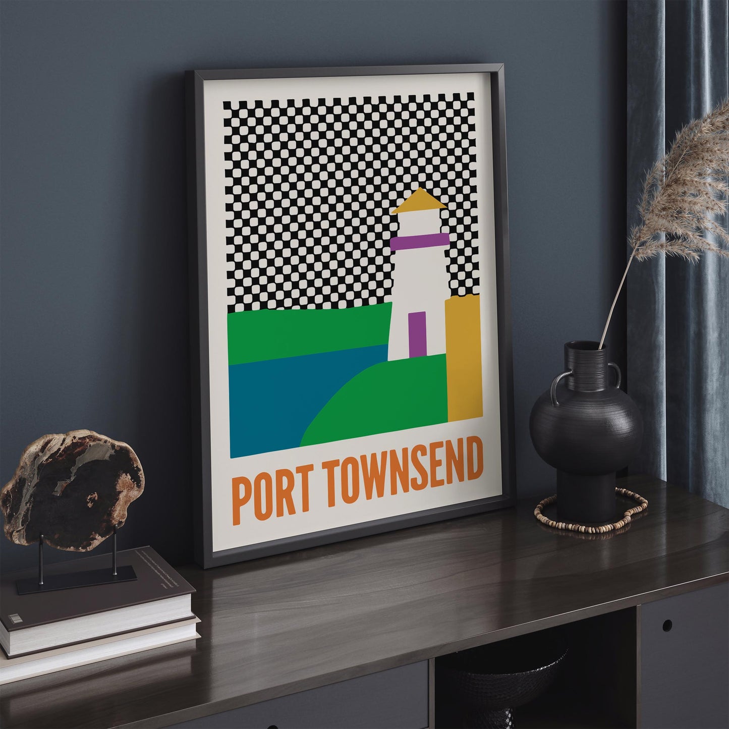 Port Townsend Poster - Mid Century Modern Wall Art