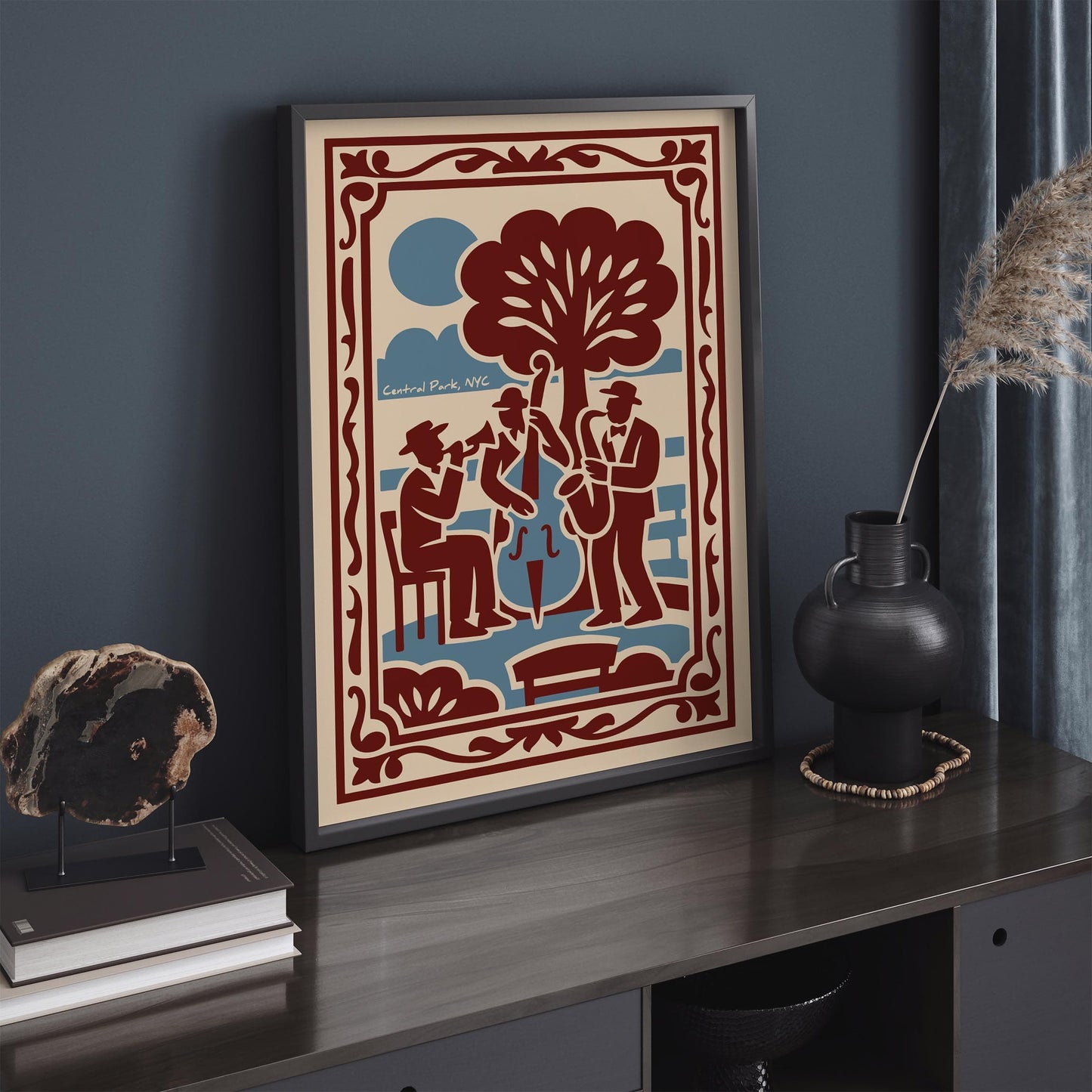 NYC Art, Jazz Print, Music Decor