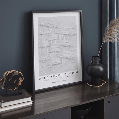 Wild Fever Studio White Texture Study Poster