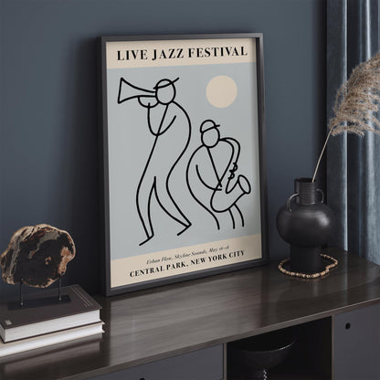Live Jazz Festival, Central Park NYC Poster Print