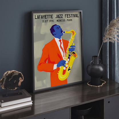 1991 Lafayette Jazz Festival Poster