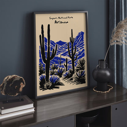 Saguaro National Park Arizona Tuscon Poster