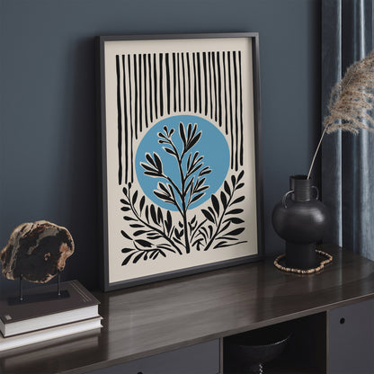 Modern Nature Black Art Print 2025