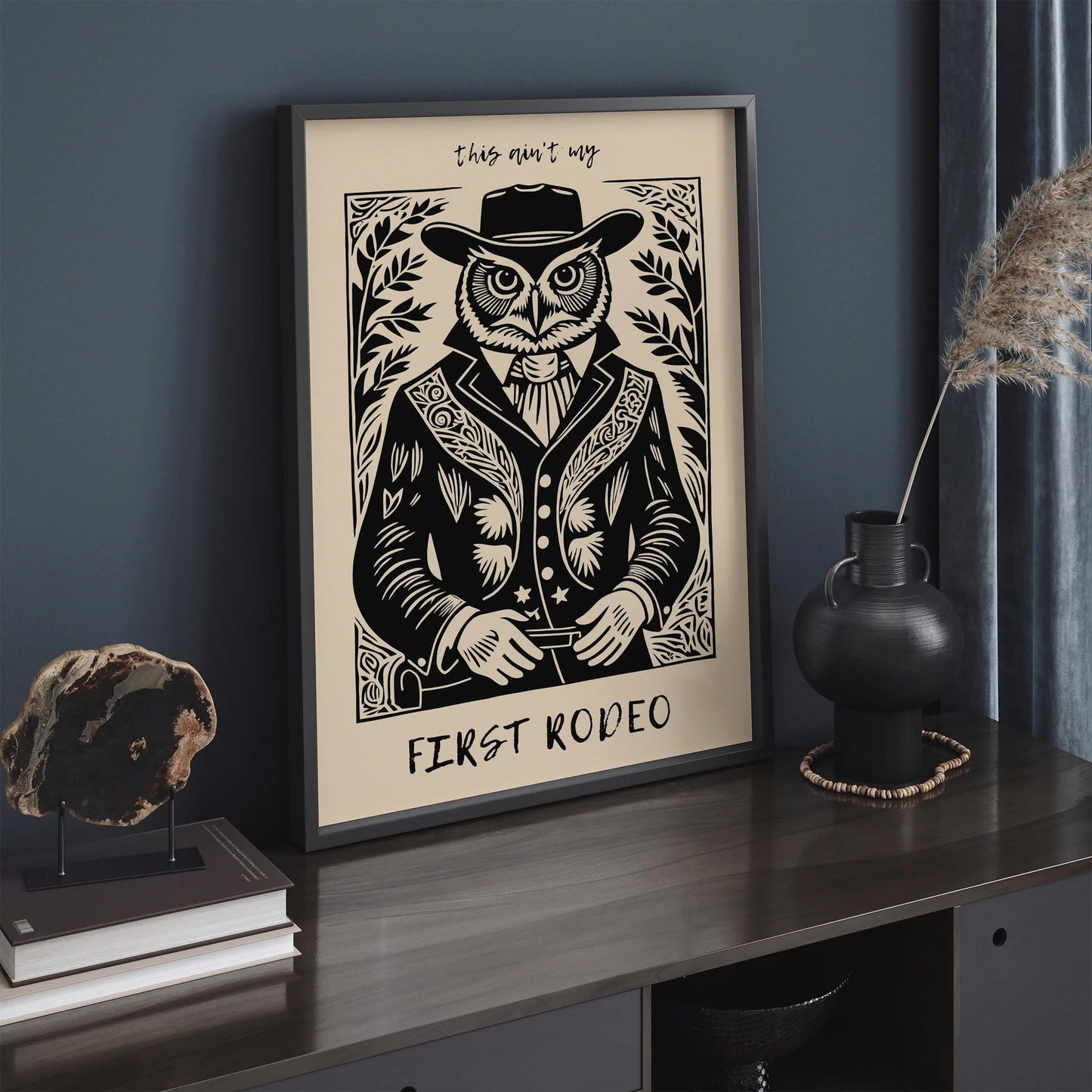 This Isn't My First Rodeo Poster, Funny Western Wall Art