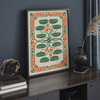 Art Nouveau Botanical Poster
