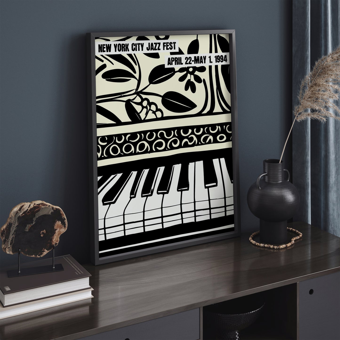 Retro Minimalist Jazz Fest Art Print