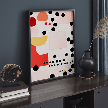 Mid-Century Modern Polka Dots Art Print