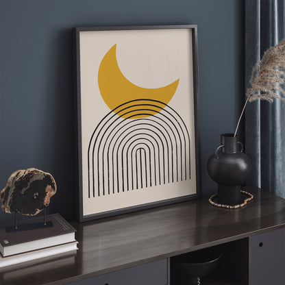 Moon Minimalist Art Print 2025