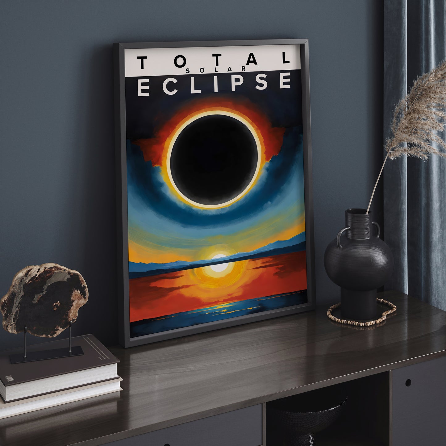 Total Solar Eclipse Modern Art Print