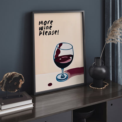 More Wine Please - Suble Art Print