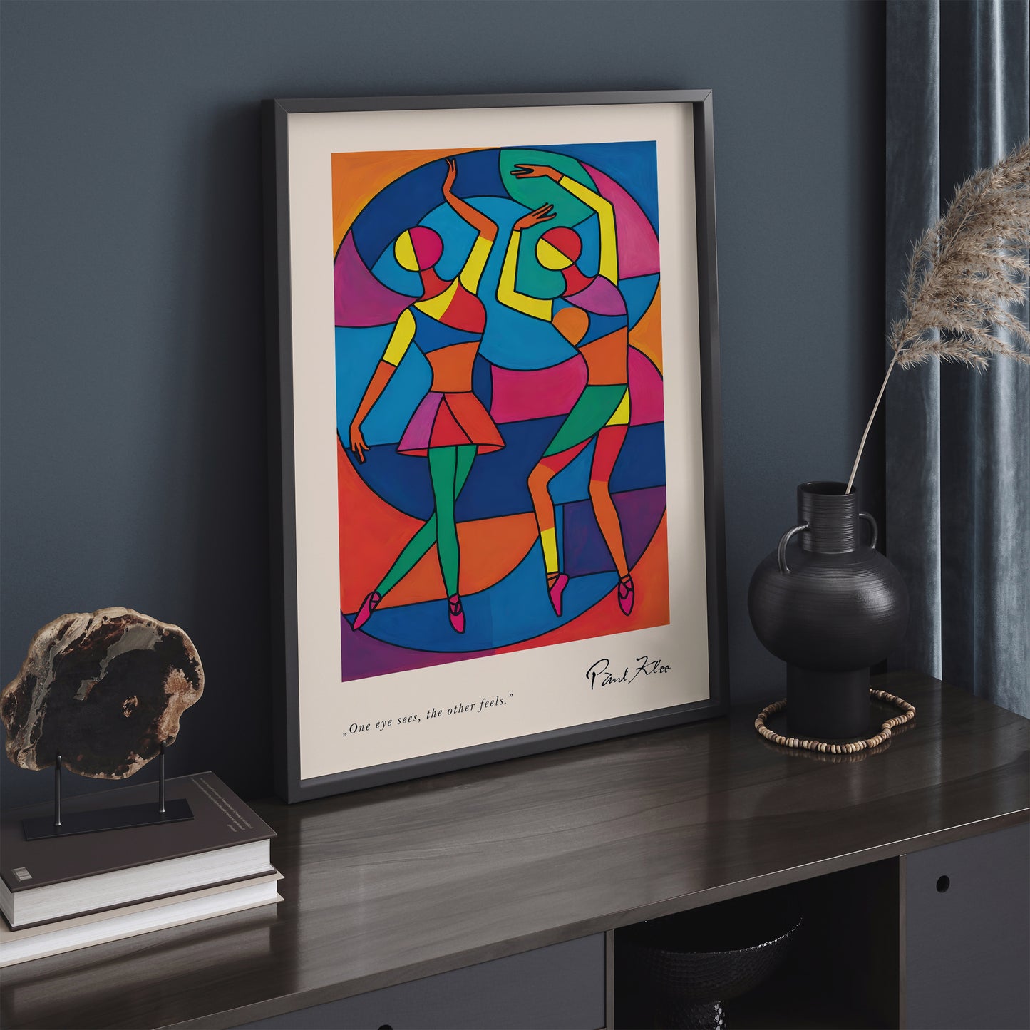 Paul Klee Colorful Dancers Art Print