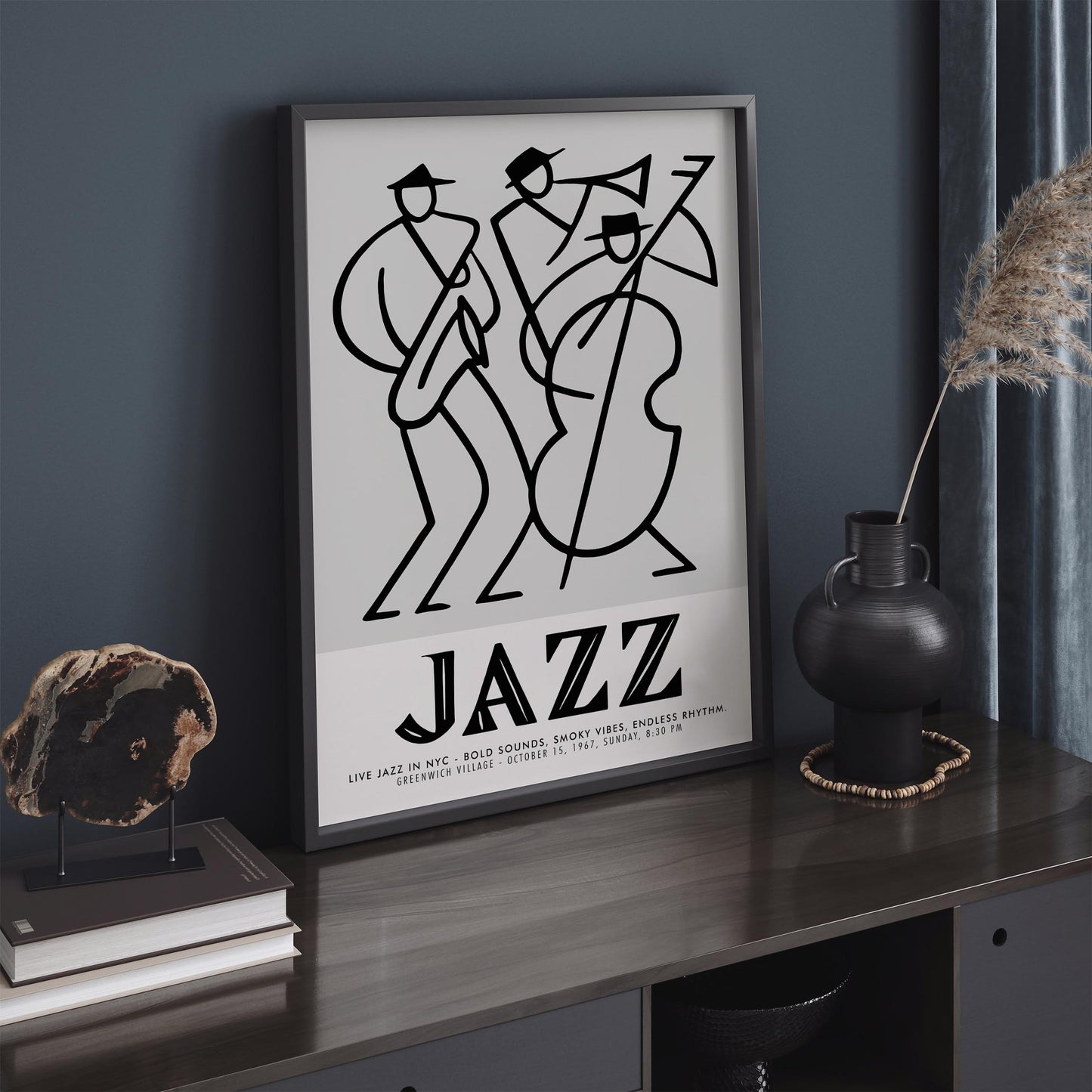 Jazz Concert Poster - Greenwich Village Music Art Print