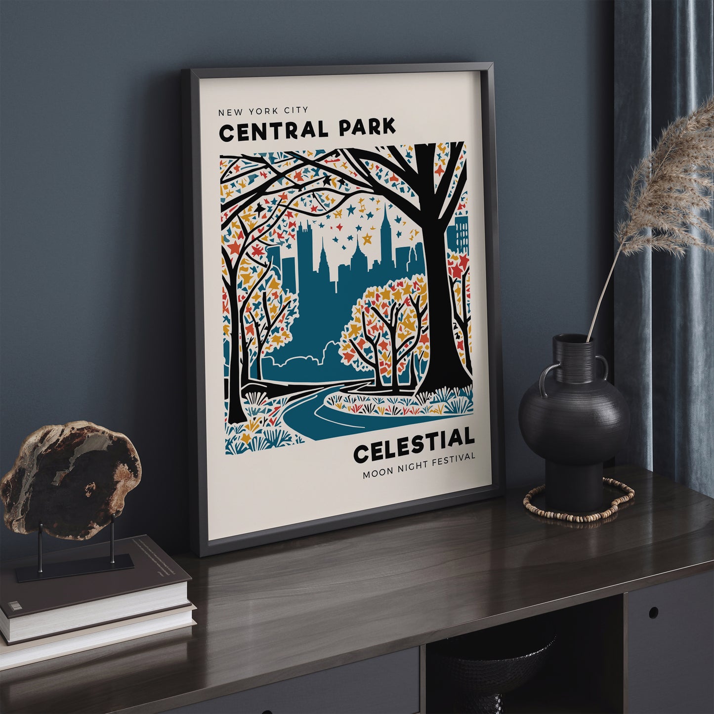 Moon Night Festival NYC Central Park Poster