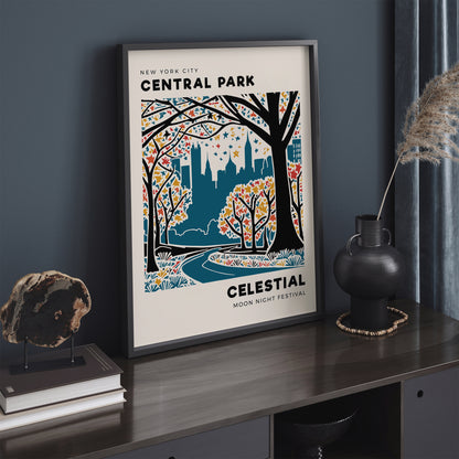 Moon Night Festival NYC Central Park Poster