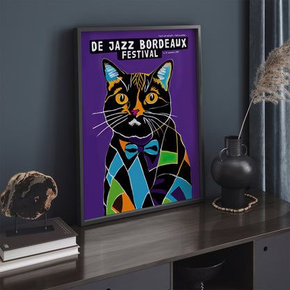 1987 De Jazz Bordeaux French Festival Poster