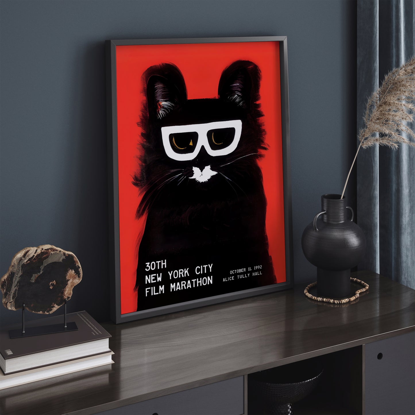 NYC Film Marathon Cat Poster