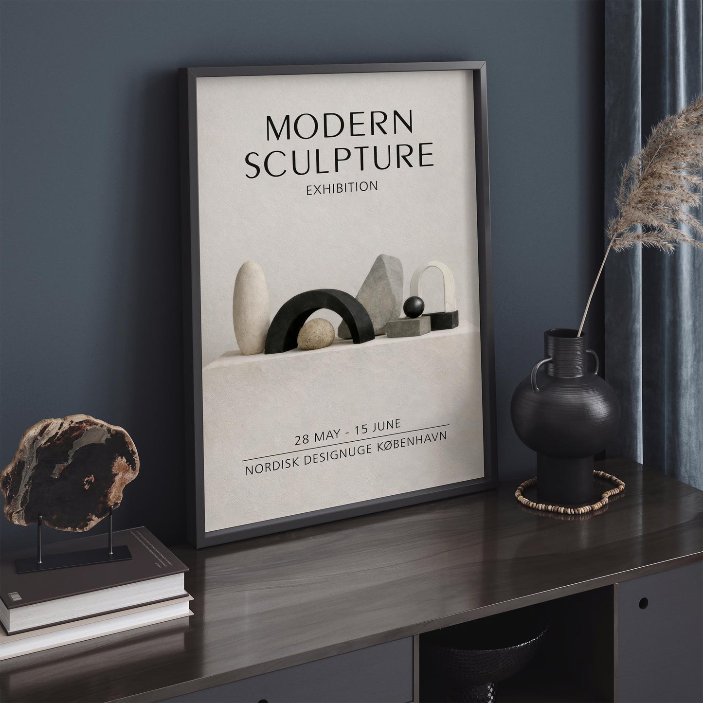 Modern Sculpture Exhibition Copenhagen Poster
