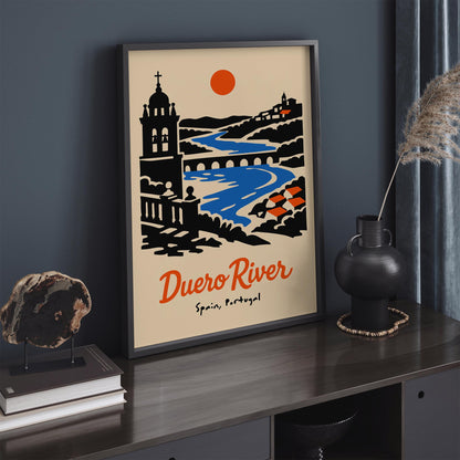 Duero River Spain Portugal Travel Poster