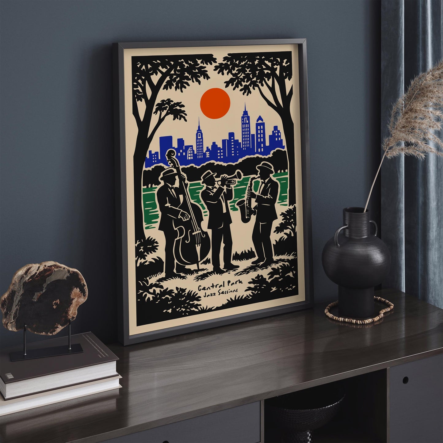 Central Park Jazz Session Poster