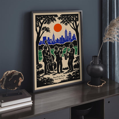 Central Park Jazz Session Poster