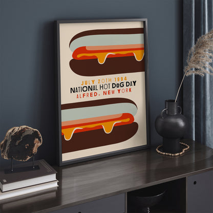 National Hot-Dog Day Poster