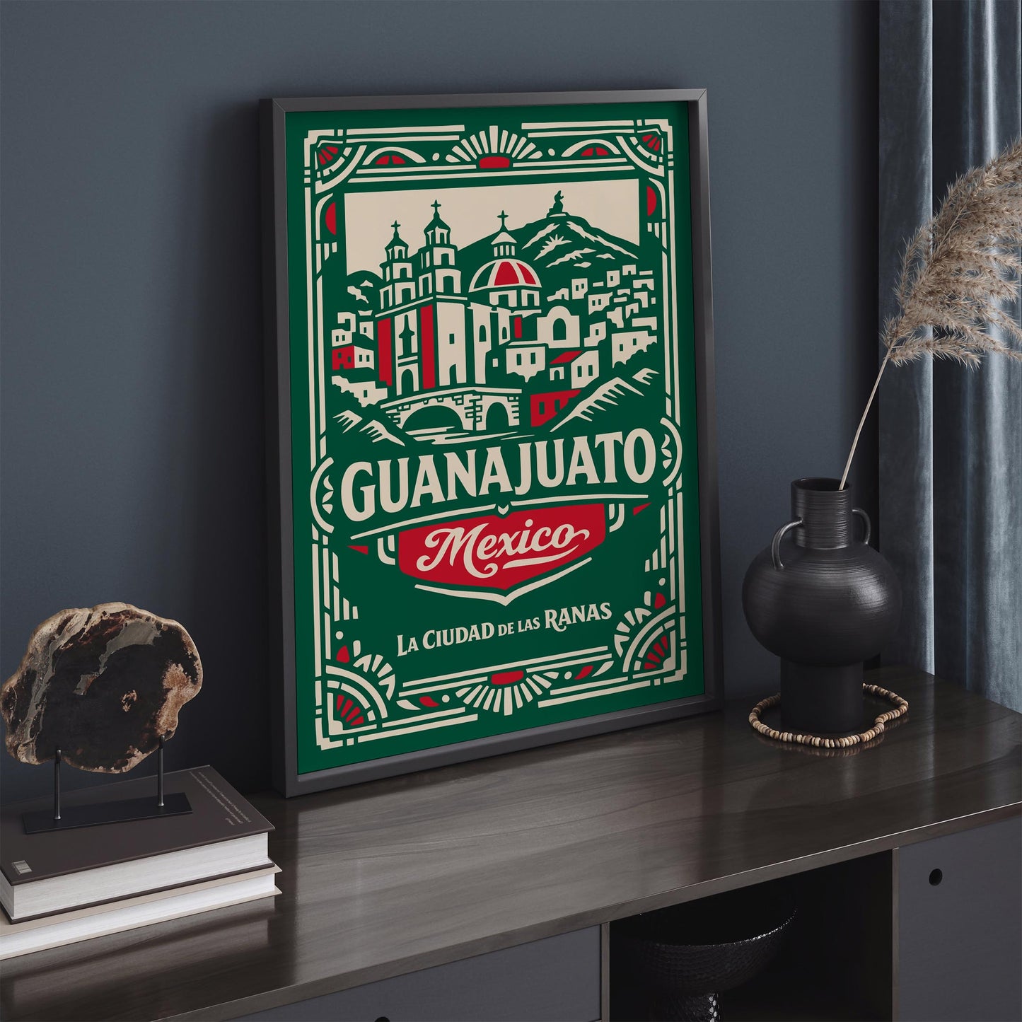 Guanajuato Mexico Cityscape Wall Art Poster Print