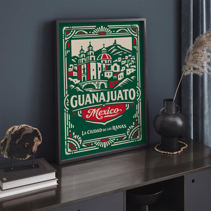 Guanajuato Mexico Cityscape Wall Art Poster Print