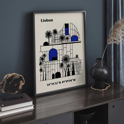 Lisbon Wall Art – Geometric Abstract Art Print