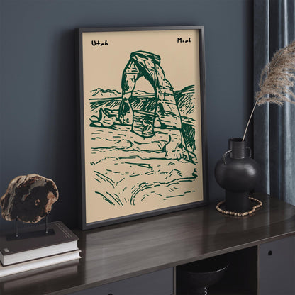 Moab Utah Travel Poster