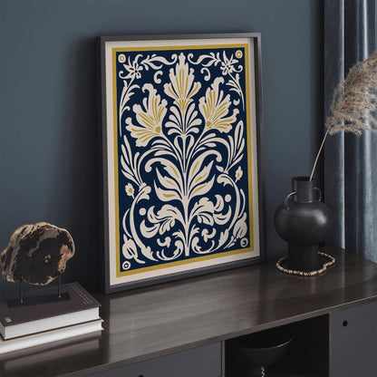 Elegant Rococo Botanical Print