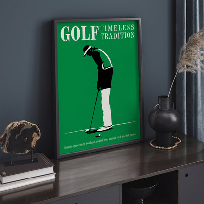 Minimal Golf Wall Art Poster