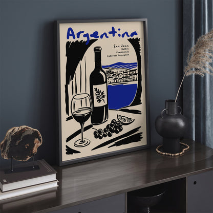 Argentina San Juan Wine Poster
