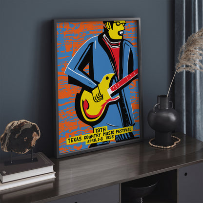 Retro Country Music Festival Texas Poster