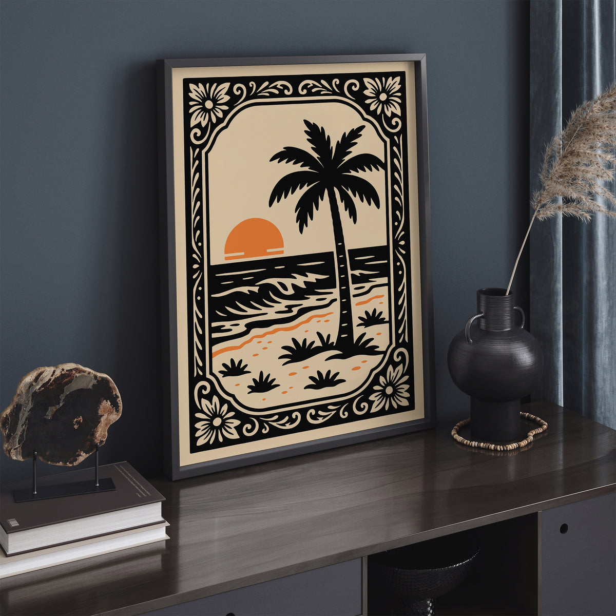 Hawaii Tropical Sunset Poster