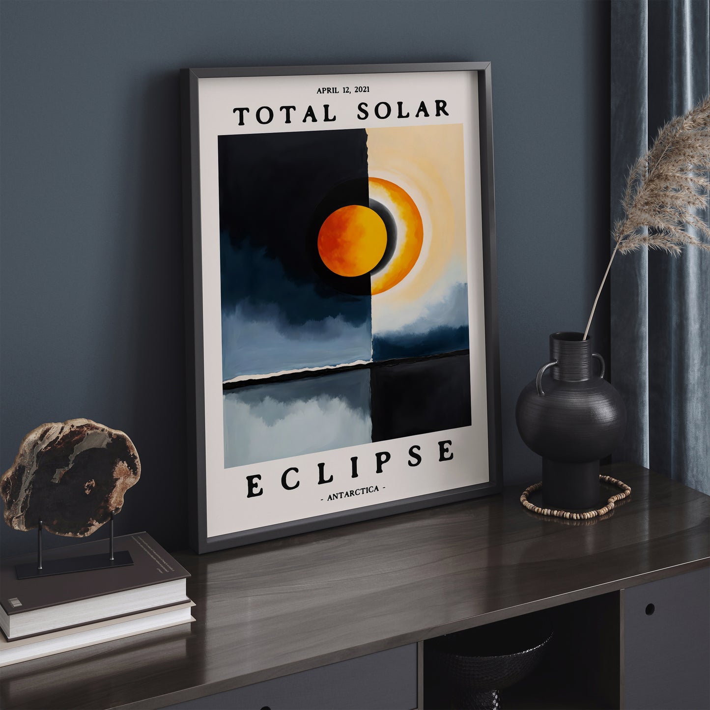 Total Solar Eclipse, Painting Wall Art 2024