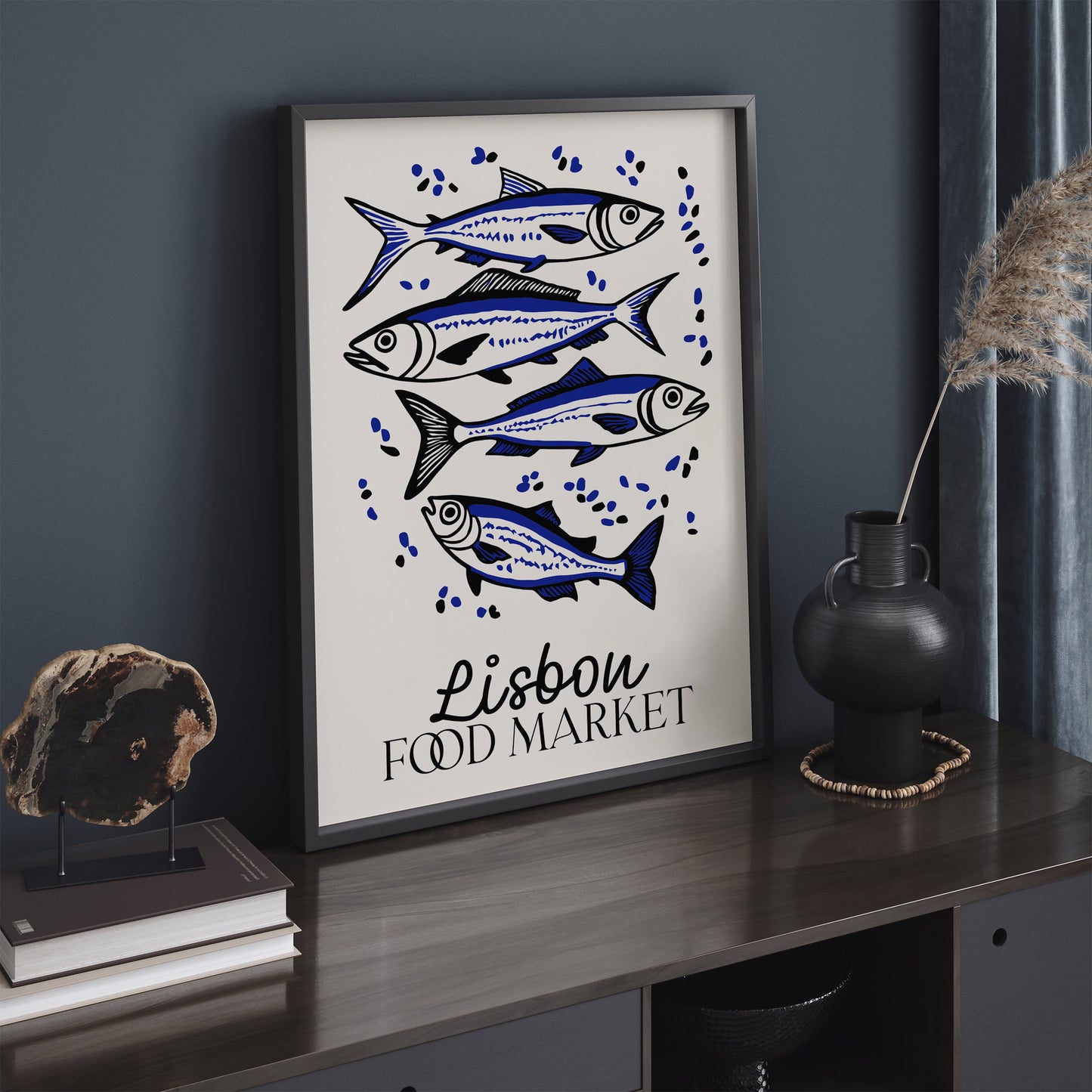 Lisbon Food Market Poster