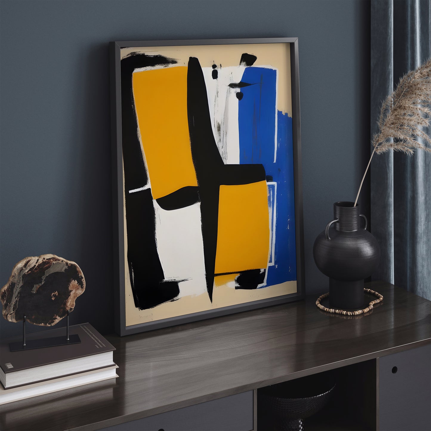 Mid-Century Modern Abstract Painting Poster
