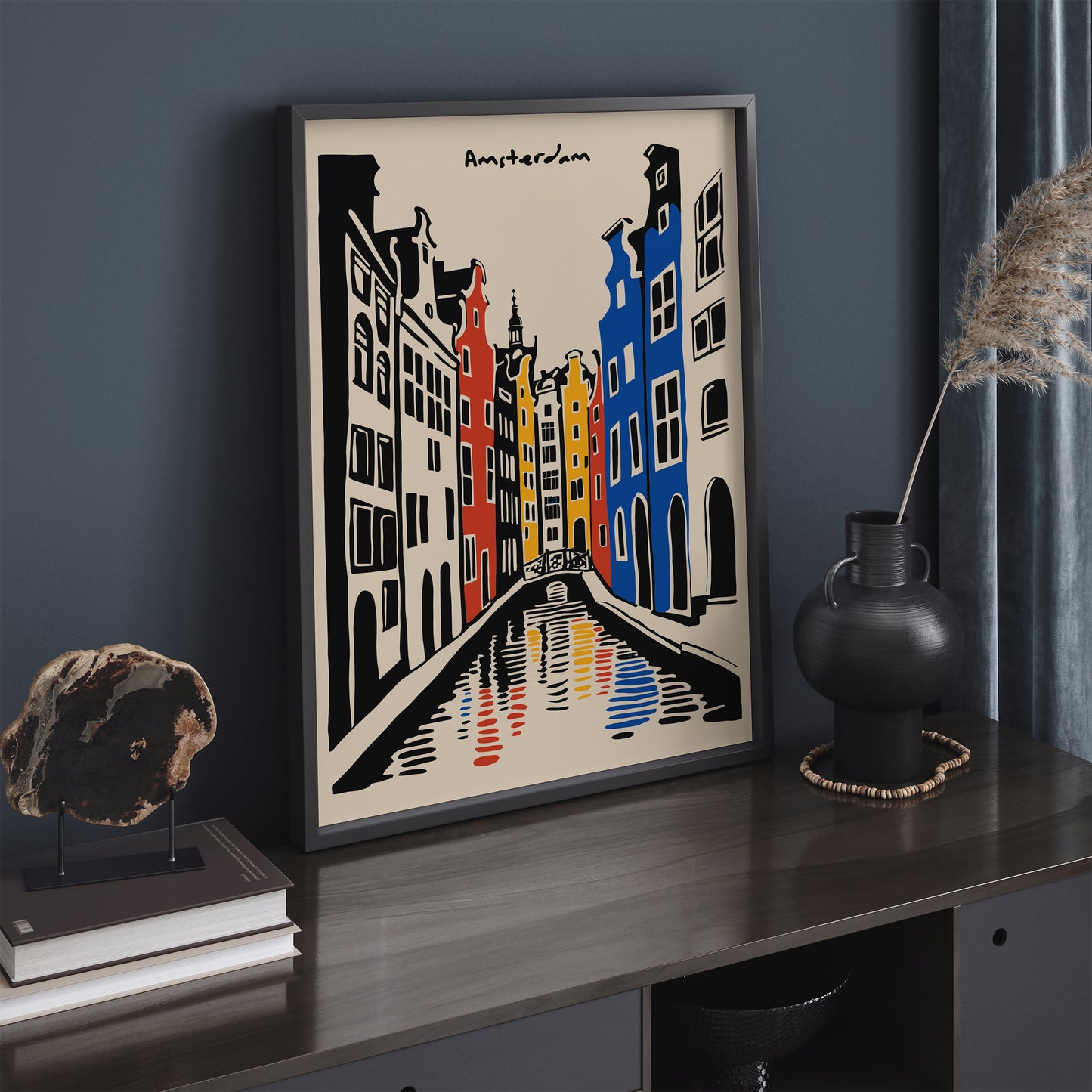 Amsterdam Ink Drawing Art Print