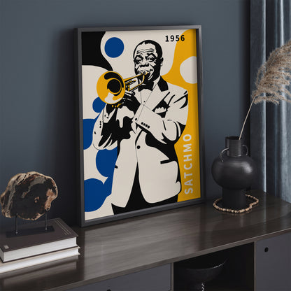 Satchmo, Armstrong Jazz Music Wall Art