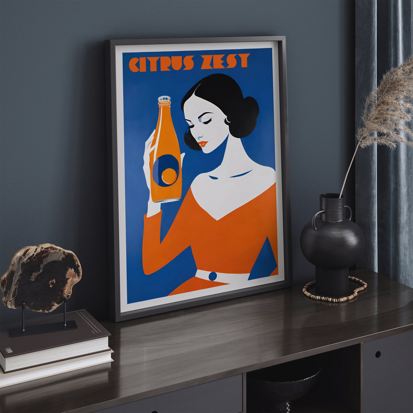 Citrus Zest Vintage Drink Poster Print