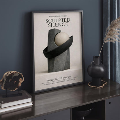 Sculpted Silence Exhibition Poster