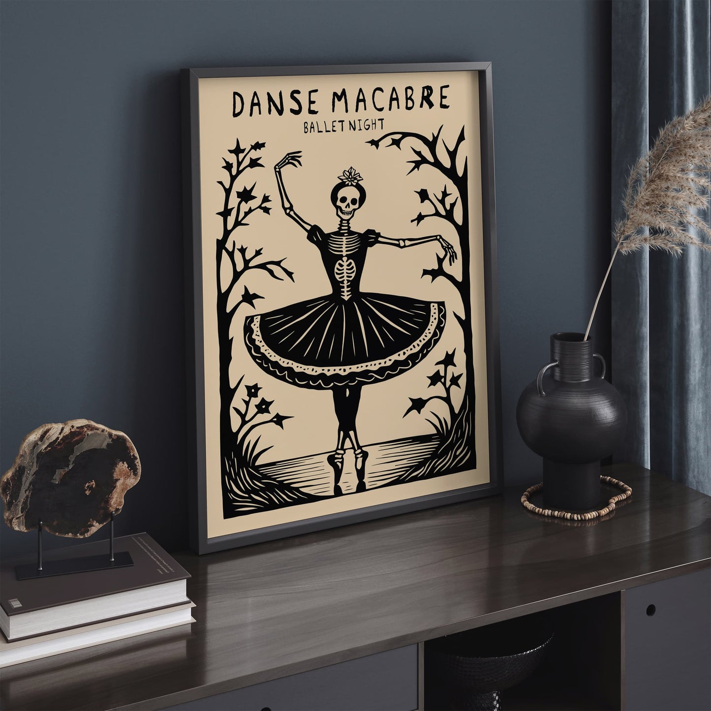 Danse Macabre Ballet Night Music Poster