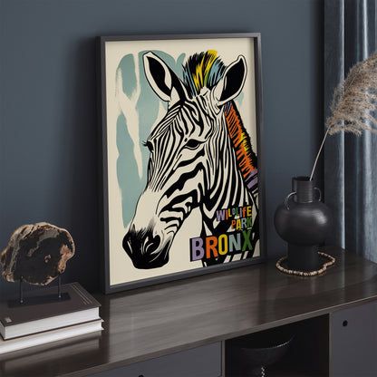 Wildlife Park Bronx Zebra Poster