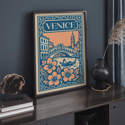 Venice Italy Travel Poster