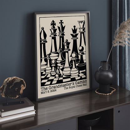 Father's Day Gift for 2024 Chess Wall Art